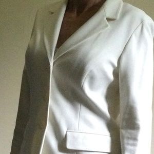 Off white, elegant, lady's blazer by Chicos